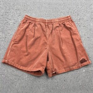 Crazy Shirts Hawaii Shorts Mens Small Red Chile Dyed Twill 5" Stretch Beach Fade